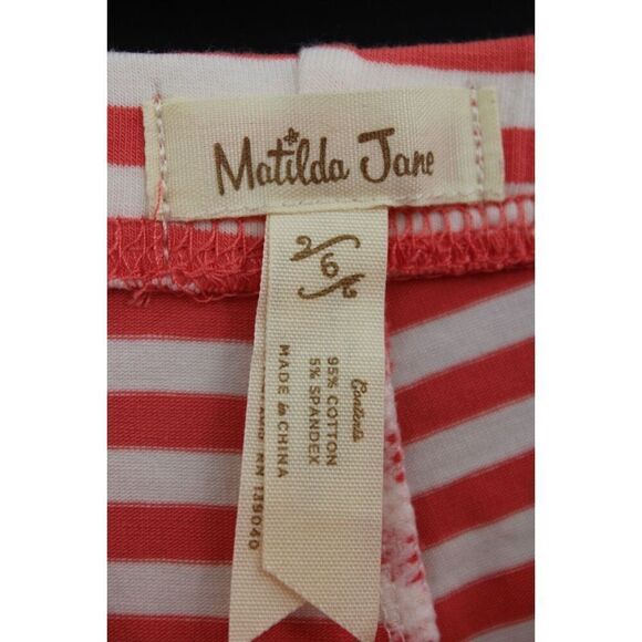 Matilda Jane Girls size 6 Zola Bow Stripped Leggings Friends Forever - Picture 8 of 8